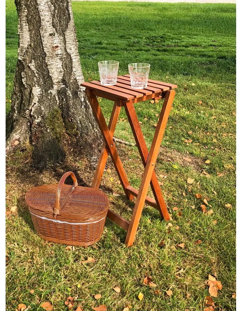 Stolik ogrodowy z litego drewna eukaliptusowego 27x29 cm Yakima – Garden Pleasure
