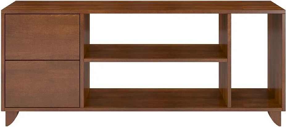 Drewniana szafka Rtv bukowa Viveca Na Nóżkach/Orzech