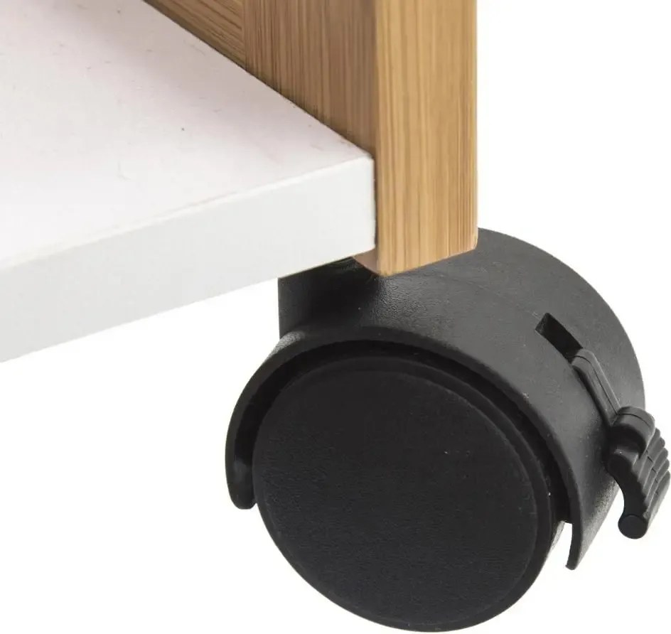 Regał kuchenny na kółkach, 30 x 36 x 80 cm, 3 poziomy