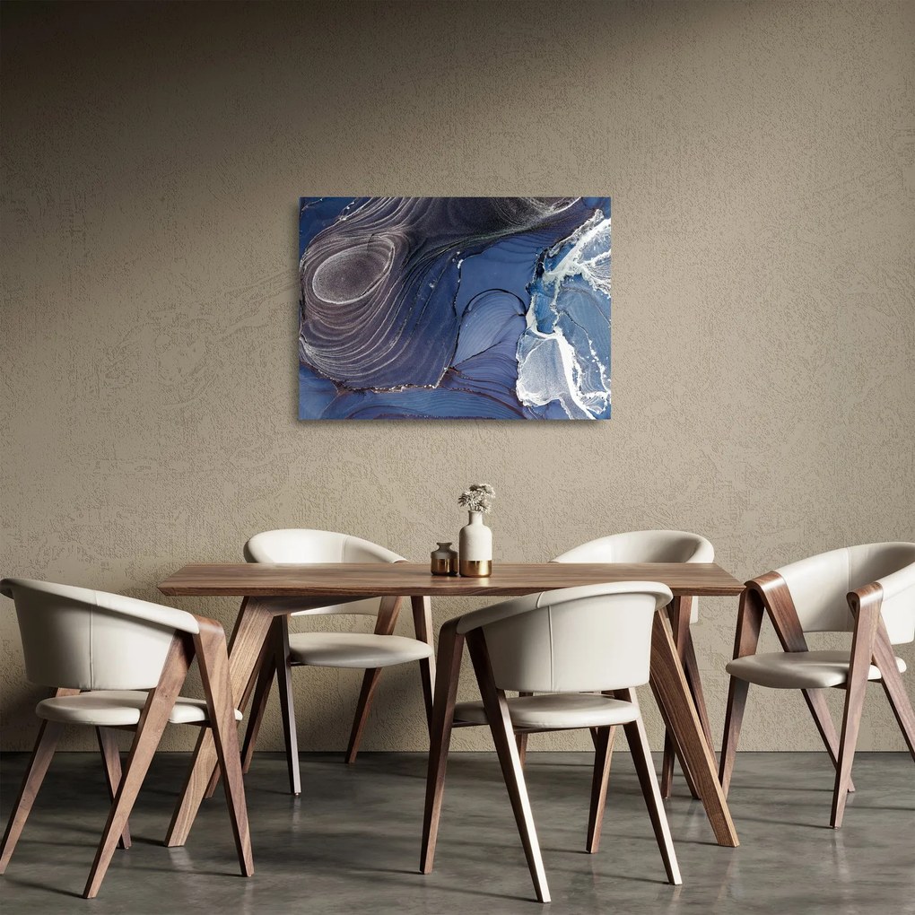 Obraz na szkle - Atrament marmurkowy (70x50 cm)