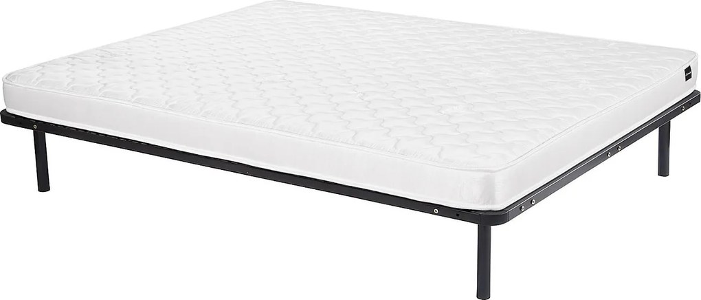 Zestaw rama listewkowa + materac piankowy DANAE YSMÉE - 15 cm grubości - 140 x 190 cm