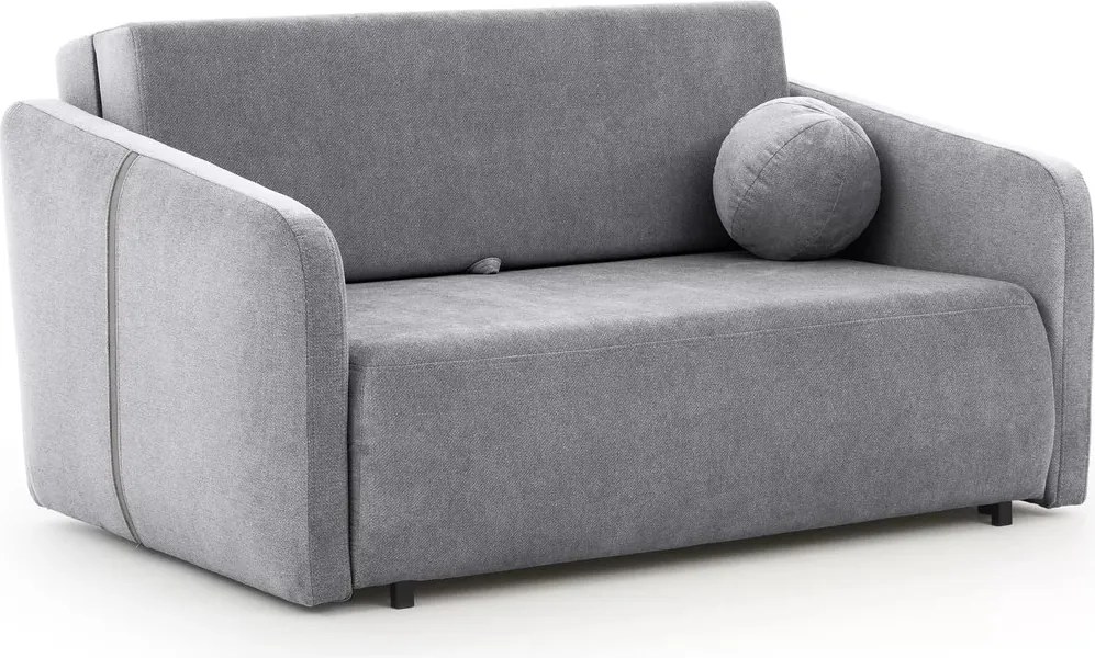 Sofa Zeldia 155 z funkcją spania - szary szenil hydrofobowy Spring 1102