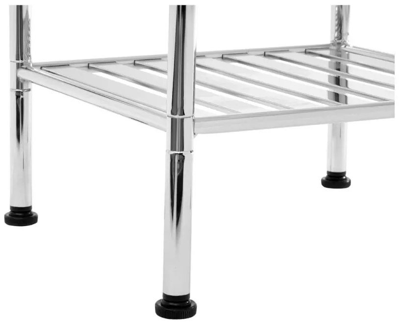 Regał łazienkowy w kolorze srebra 34x80 cm – Premier Housewares
