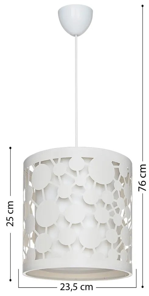 Biała lampa sufitowa 76x23.5 cm – Squid Lighting