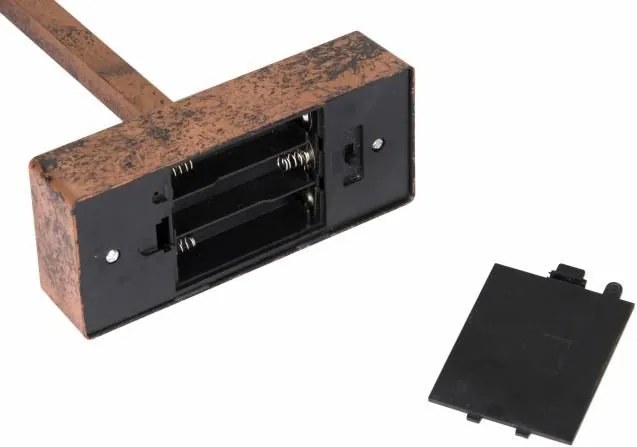 Świąteczna dekoracja - brązowa gwiazda na stojaku