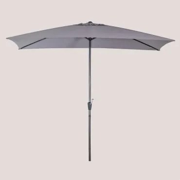 Parasol 200x300 Cm Z Tkaniny I Aluminium Itzal Gris Antracita - Sklum