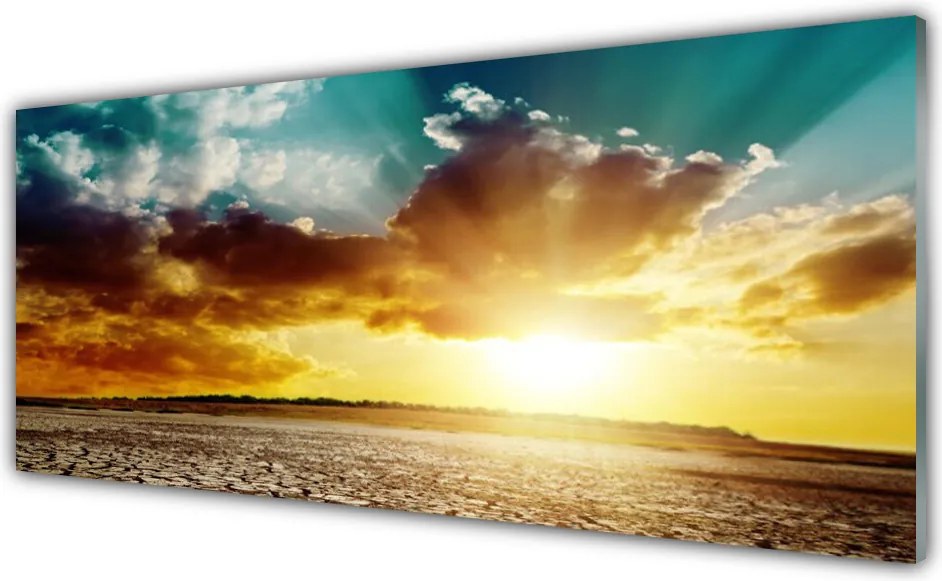 Szkło nad Blatem Żar Słońca Nad Pustynią