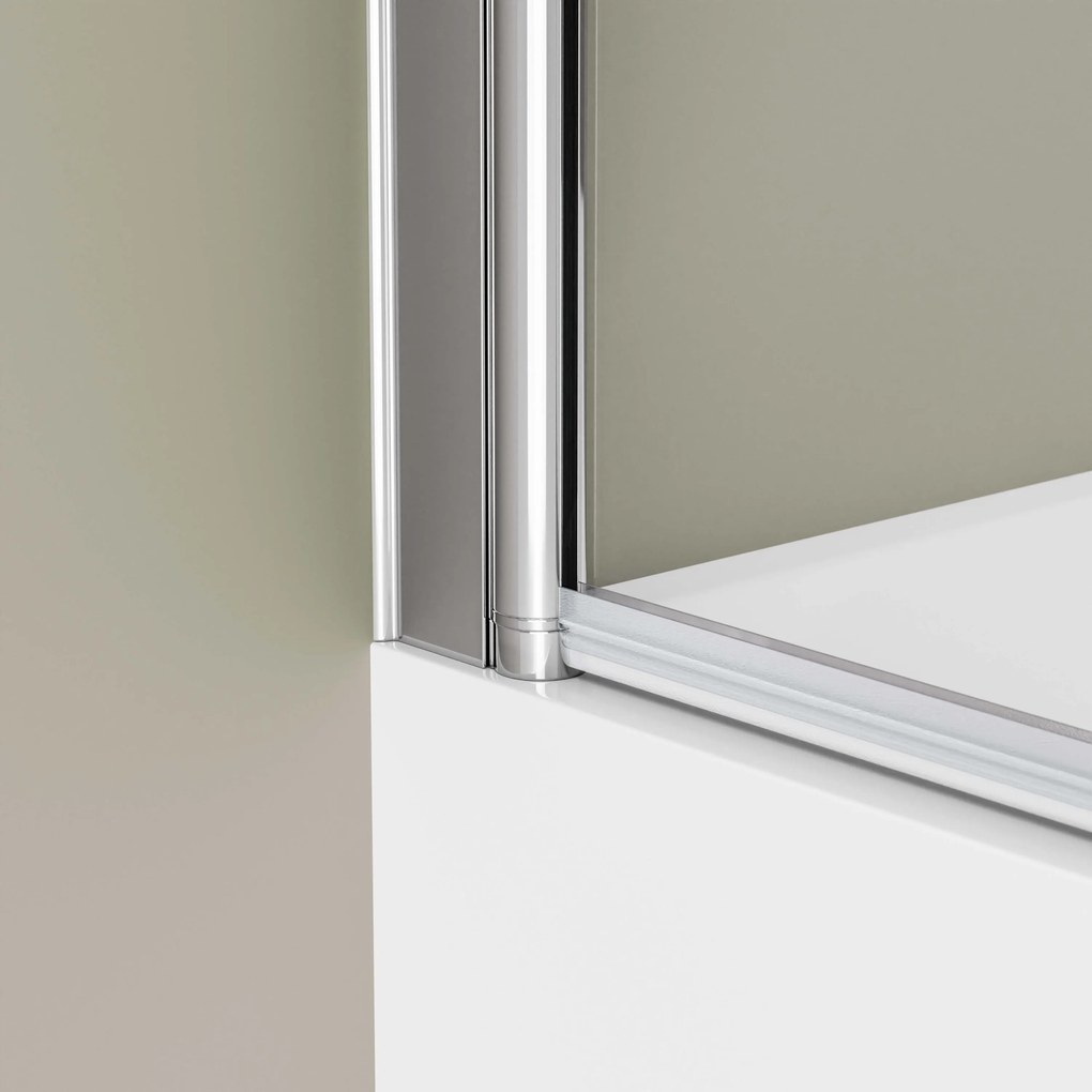Parawan nawannowy EX209Bezpieczne szkło ESG 6 mm z powłoką Nano - 120 x 140 cm - Dwuczęściowy składany