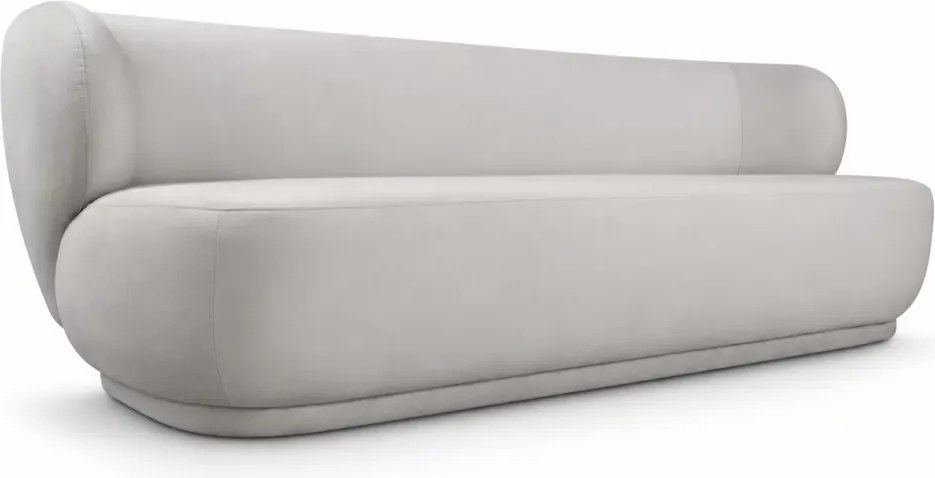 Sofa 3-osobowa Tycjana III - elegancka sofa z zaokrąglonym oparciem i tkaniną do wyboru