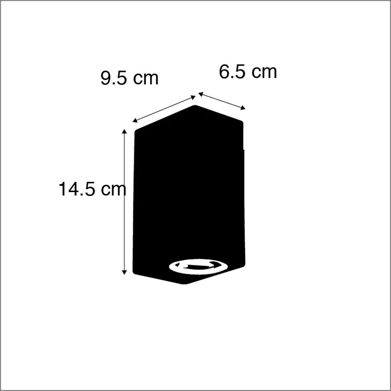 Zewnetrzna Zestaw 2 Nowoczesnych lamp ściennych aluminiowych 2-światłowych IP44 - BalenoDesignerski Oswietlenie zewnetrzne