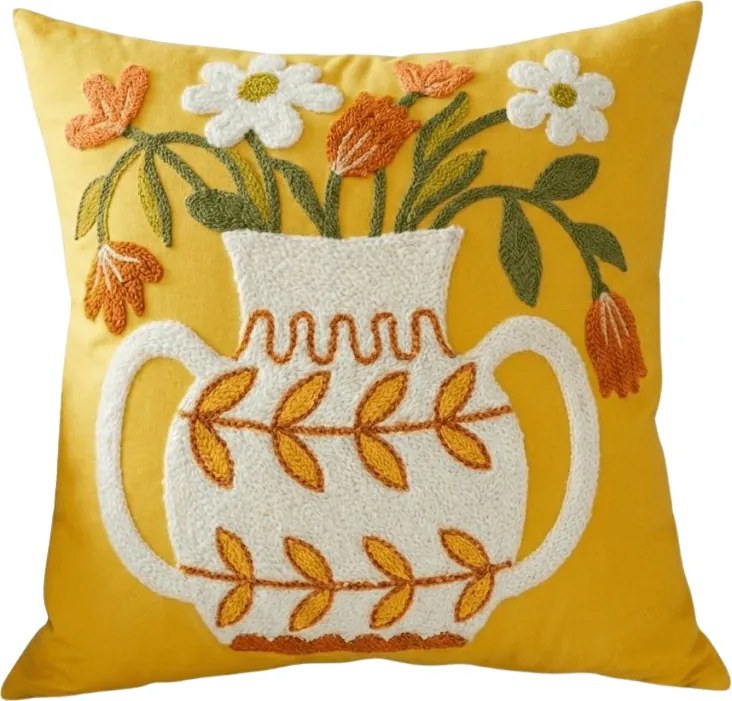 Poszewka na poduszkę VAZONIE 45x45 cm, żółty