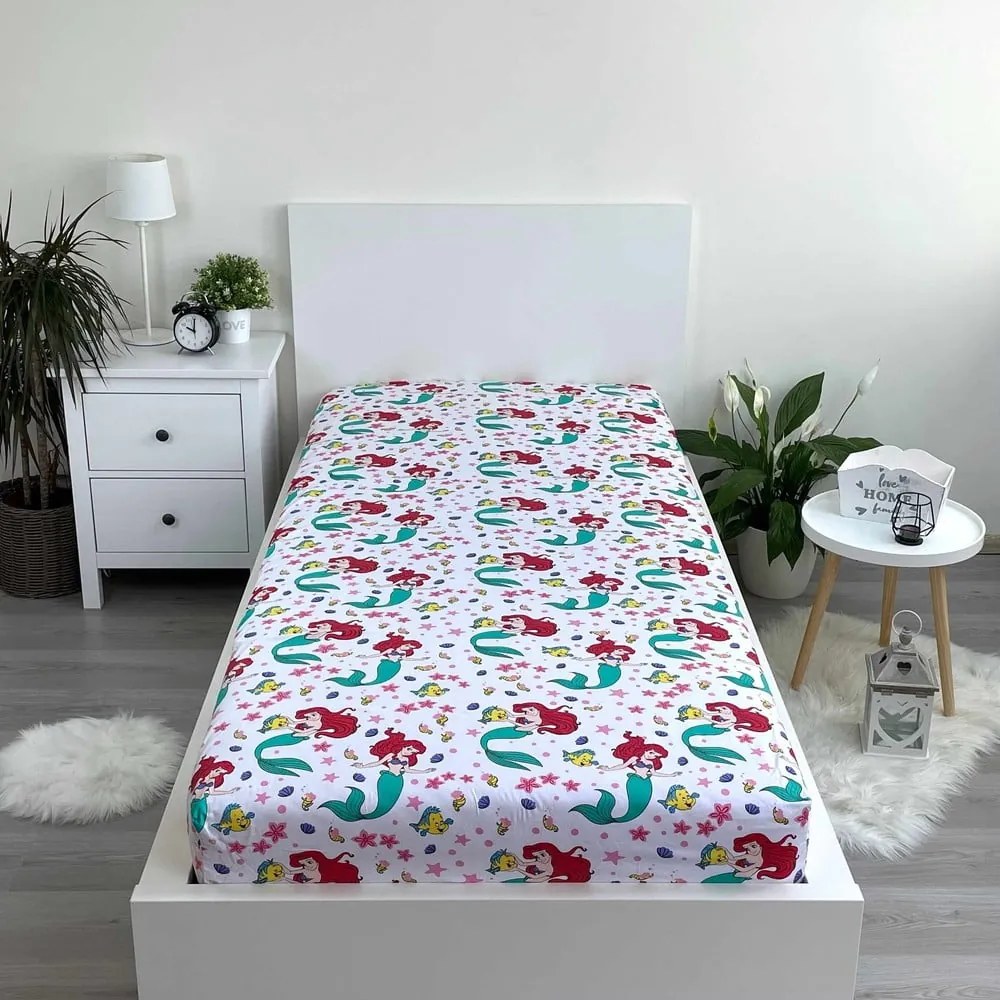 Bawełniane prześcieradło dziecięce z gumką 90x200 cm Ariela "Friends" – Jerry Fabrics