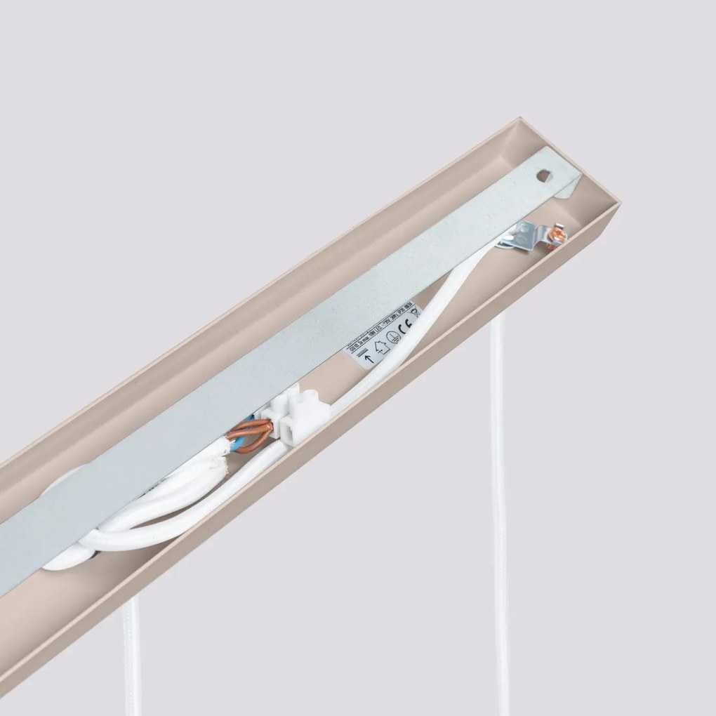 Lampa wisząca KARBON 3L taupe ryflowana SOLLUX LIGHTING