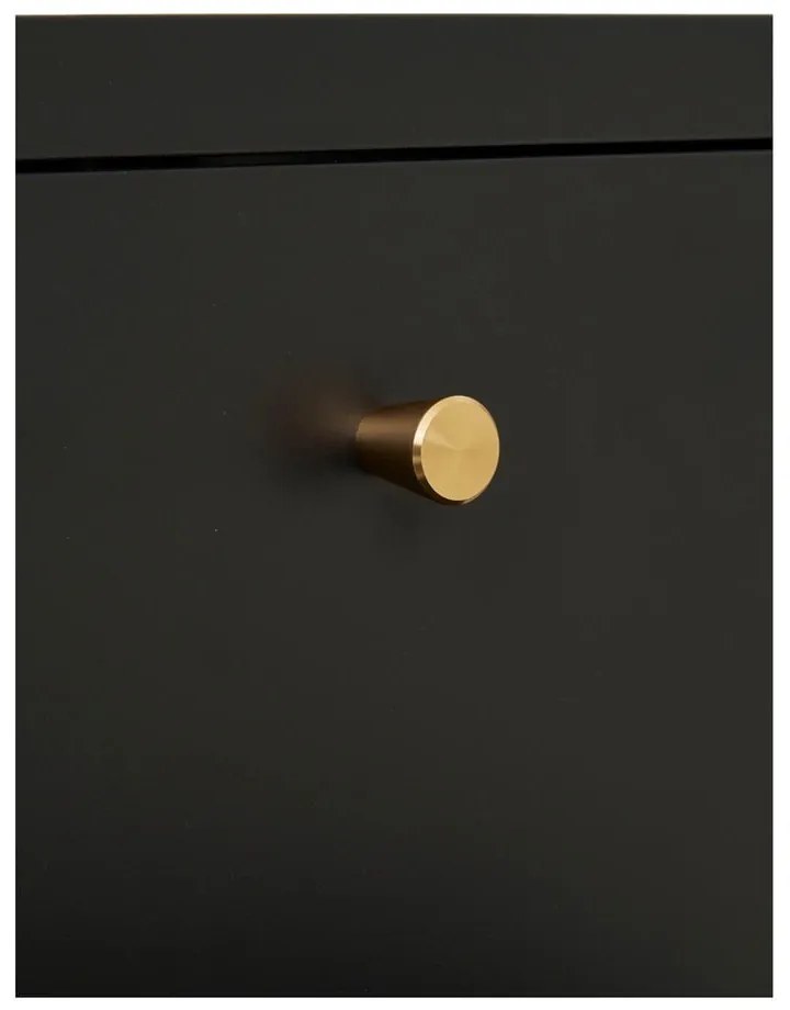 Czarna metalowa szafka nocna Dalby – House Nordic