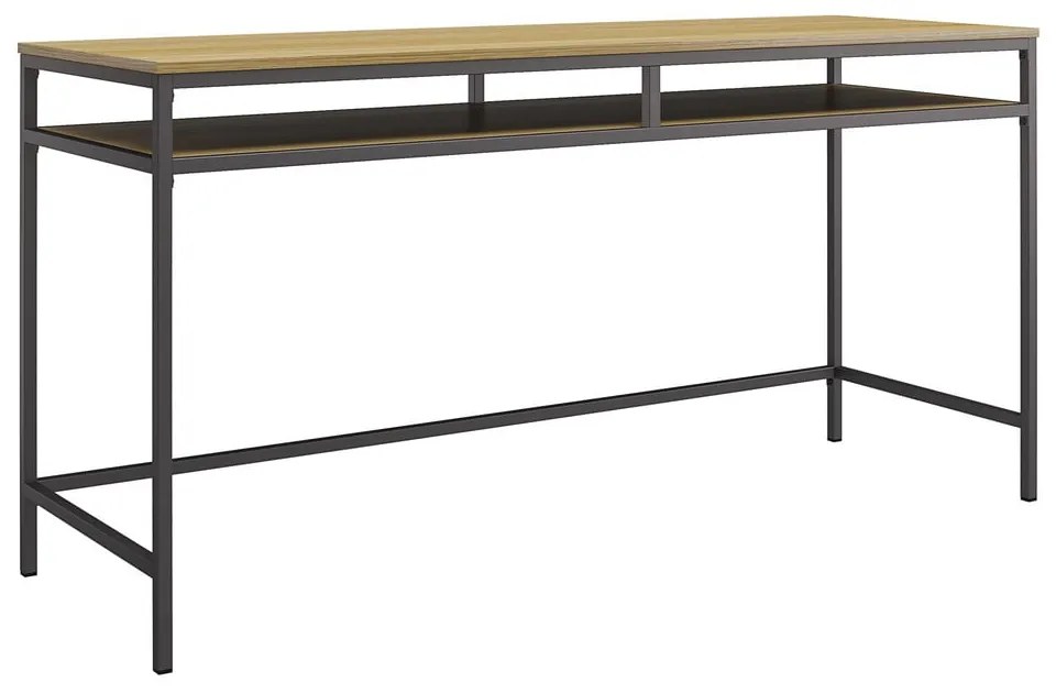 Biurko z blatem w dekorze dębu 51x153 cm Bradford – Støraa