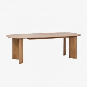 Ovalny Stół Jadalniany 240x100 Cm Z Drewna Mango Miller Drewno Mango - Sklum