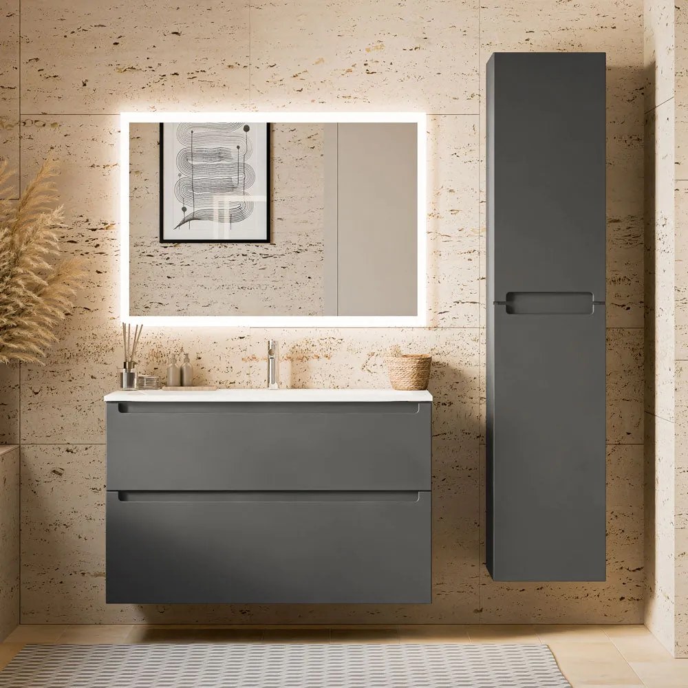 Zestaw mebli łazienkowych VIREO 100 cm z umywalką