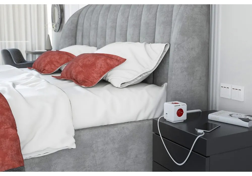 Rozgałęźnik do gniazdka 13 cm PowerCube Extended USB – Cubenest