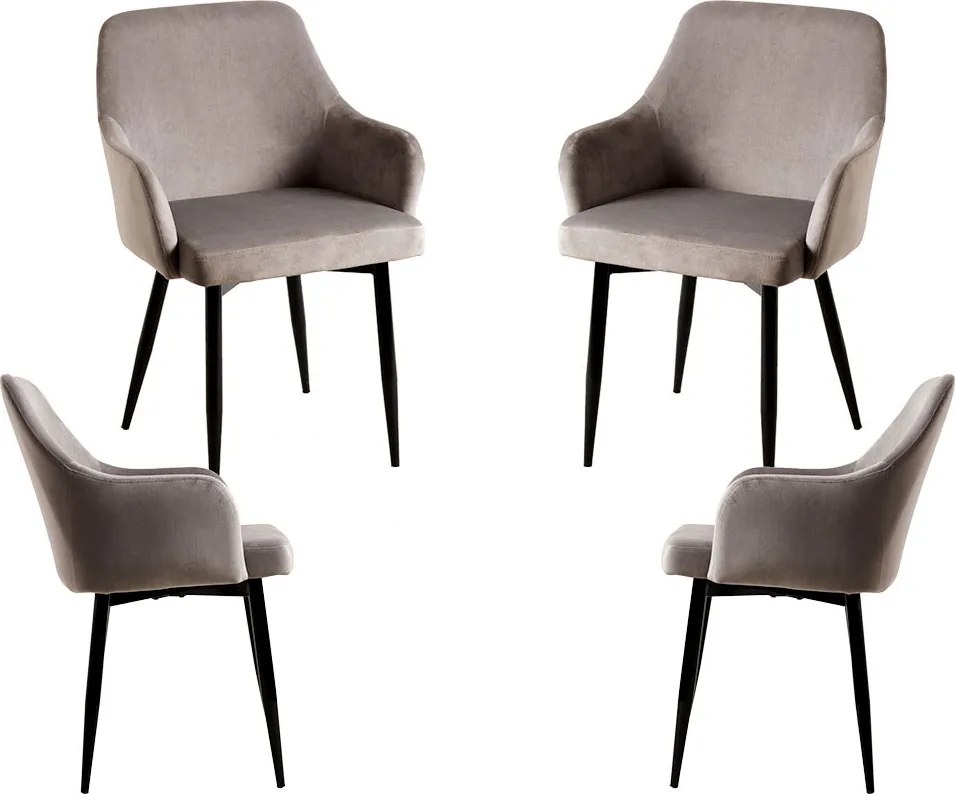 Pack 4 Sillas Puan Terciopelo