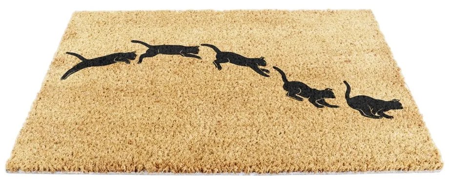 Wycieraczka z włókna kokosowego 40x60 cm Jumping Cats – Artsy Doormats
