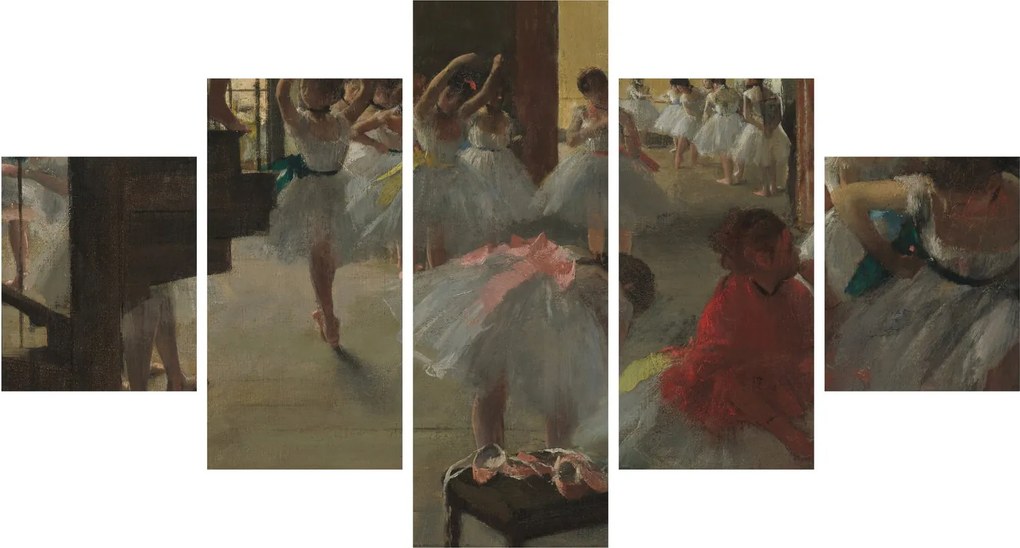 Obraz - Edgar Degas, The Dance Class, reprodukcje (125x70 cm)