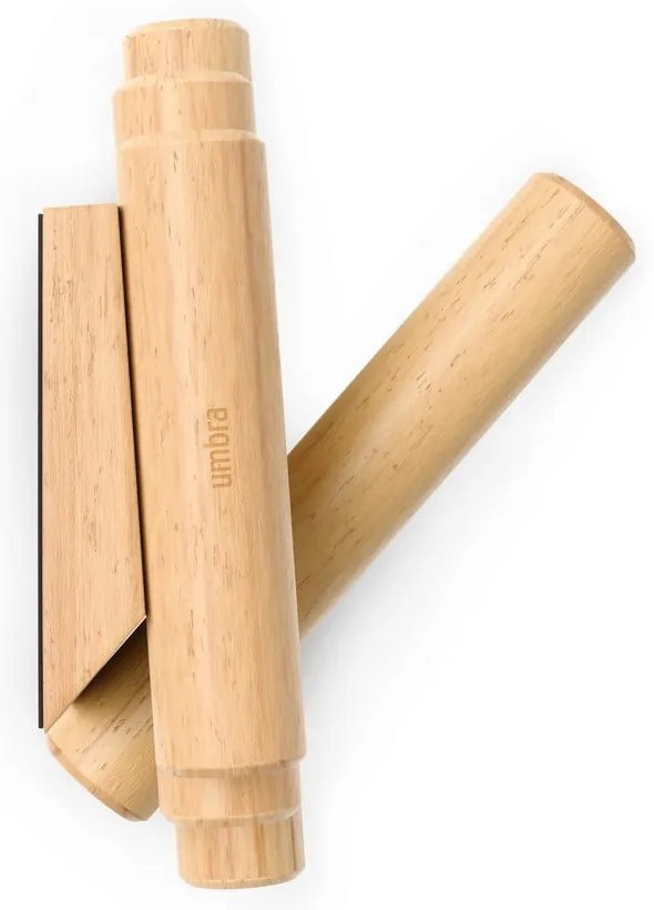 Wieszak ścienny z litego drewna sosnowego w naturalnym kolorze 61 cm Picket – Umbra