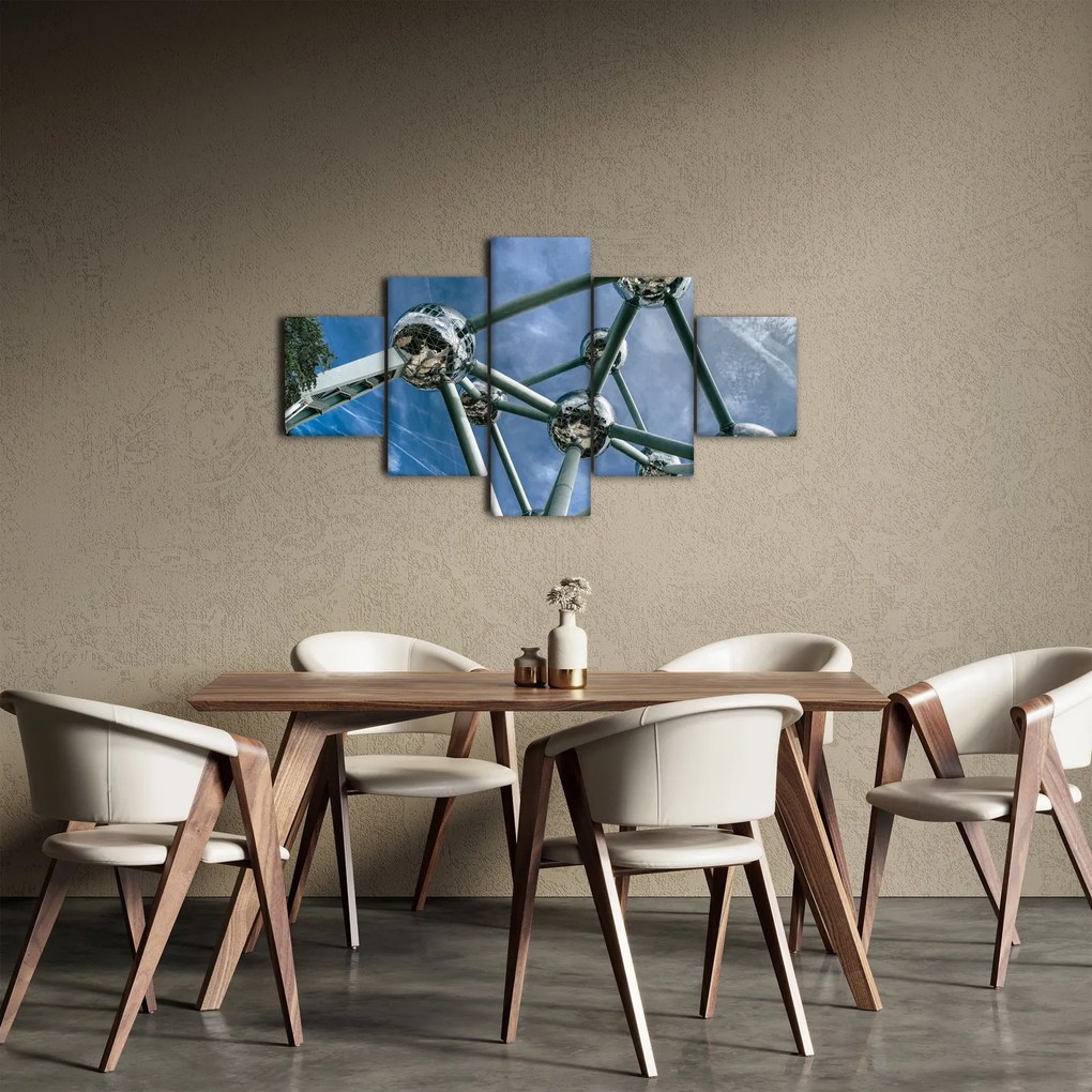 Obraz - Atomium w Brukseli (125x70 cm)