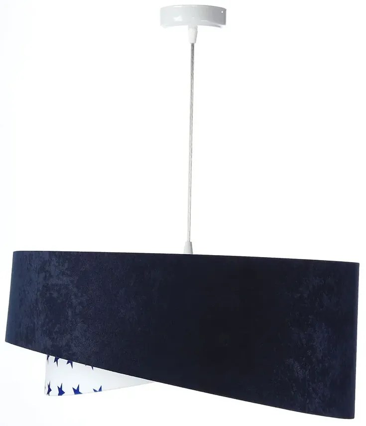 Granatowa lampa wisząca dziecięca A9-P24