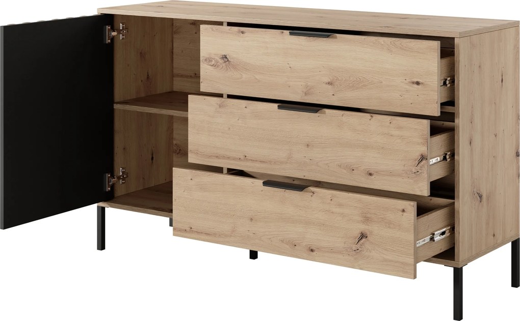 Komoda TALLINO 137 cm do Salonu Sypialni Dąb artisan