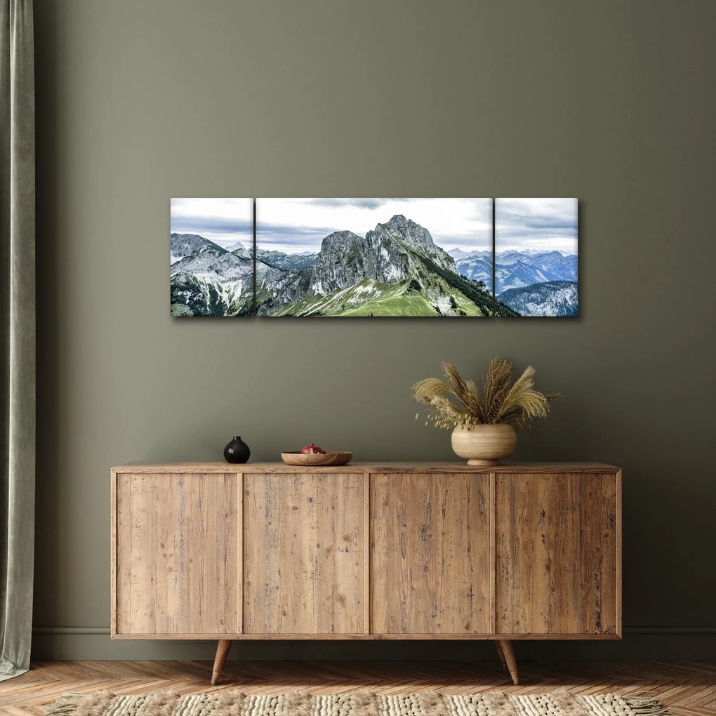 Obraz - Szczyty górskie (170x50 cm)