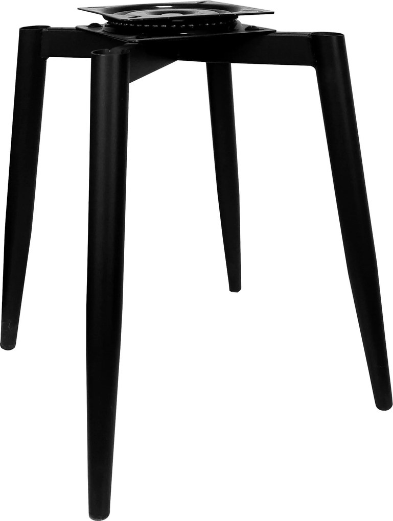 Krzesło Polo tkanina Welur noga metalowa krzesło tapicerowane do jadalni : Kolor nogi - Czarna stożek, Kolor tkaniny - VELVET - BL14, Typ siedziska - Siedzisko obrotowe 360°