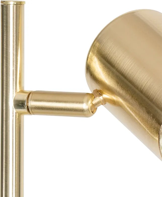 Nowoczesna lampa stojąca mosiądz 3-światła - Jeana