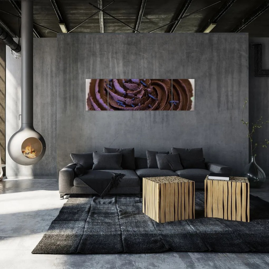 Obraz - Czekoladowa babeczka (170x50 cm)