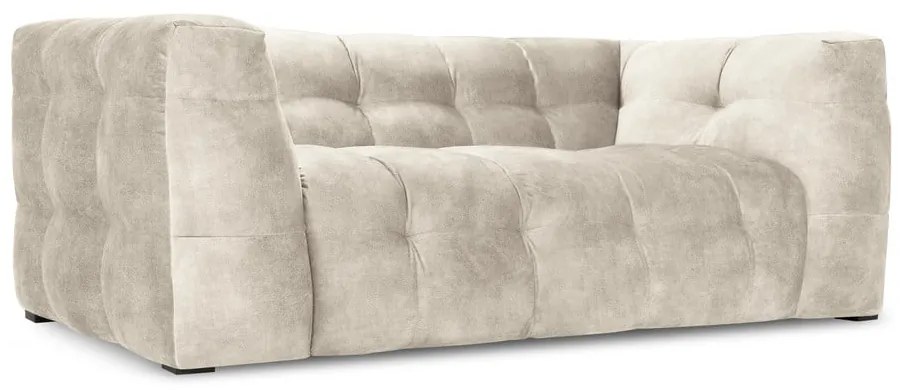 Beżowa aksamitna sofa Windsor &amp; Co Sofas Vesta, 208 cm