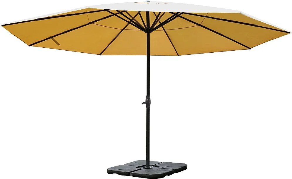 Parasol Carpi Pro,  kremowy ze stojakiem