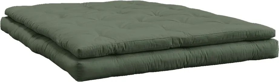 Sofa rozkładana z zielonym obiciem Karup Design Buckle Up Green