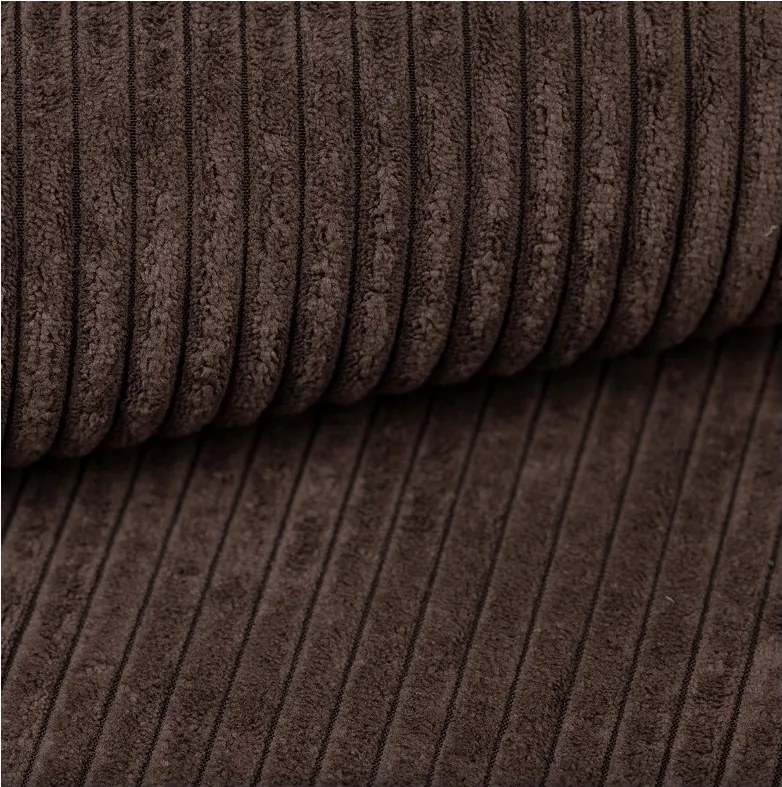 Kanapa KASJO Prawostronny Sofo-Narożnik z funkcją spania i poduszkami, 2x pojemnik POSO 006 Brązowy DOMOHOME