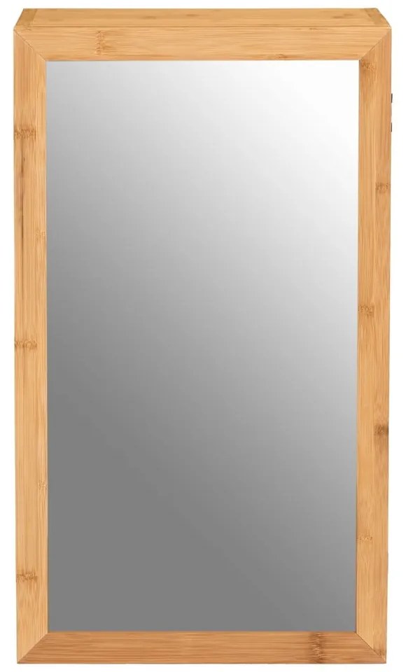 Bambusowa szafka łazienkowa z lustrem Wenko Bambusa