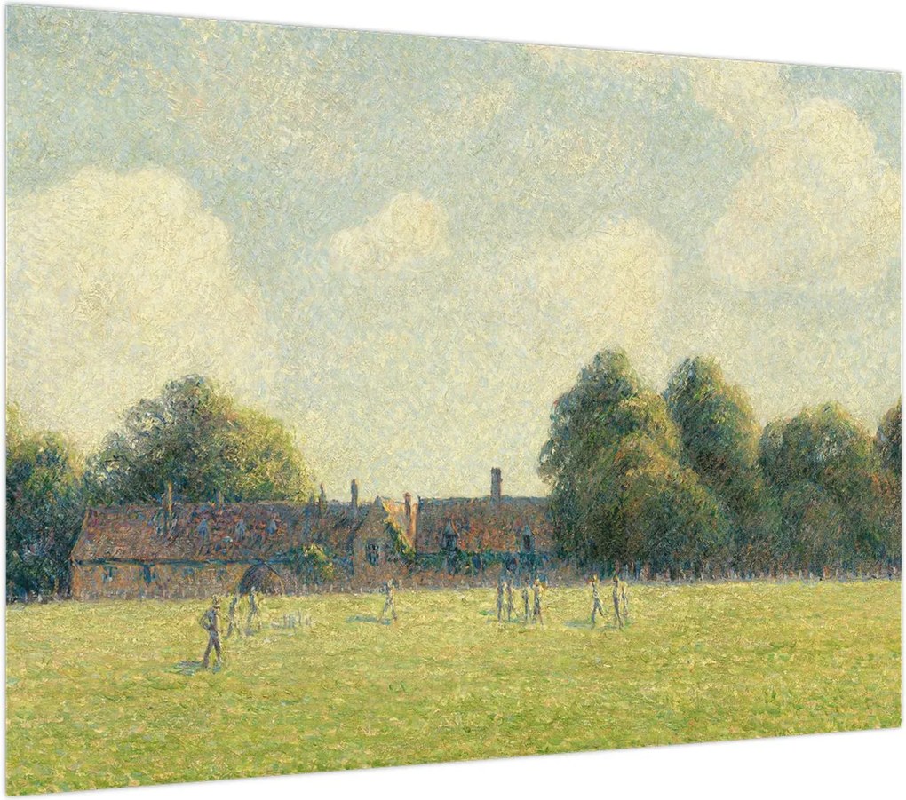Obraz - Camille Pissarro, Hampton Court Green, reprodukcje (70x50 cm)