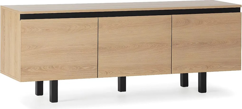 Kolumna RTV Molina 3-drzwiowa kolor dębu