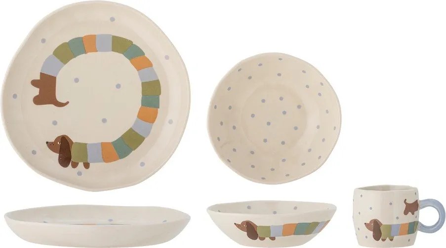 Kamionkowy zestaw naczyń dla dzieci 3 szt. Charlie – Bloomingville Mini