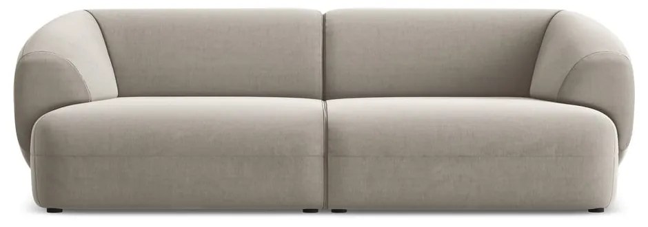 Beżowa aksamitna sofa 232 cm Moana – Makamii