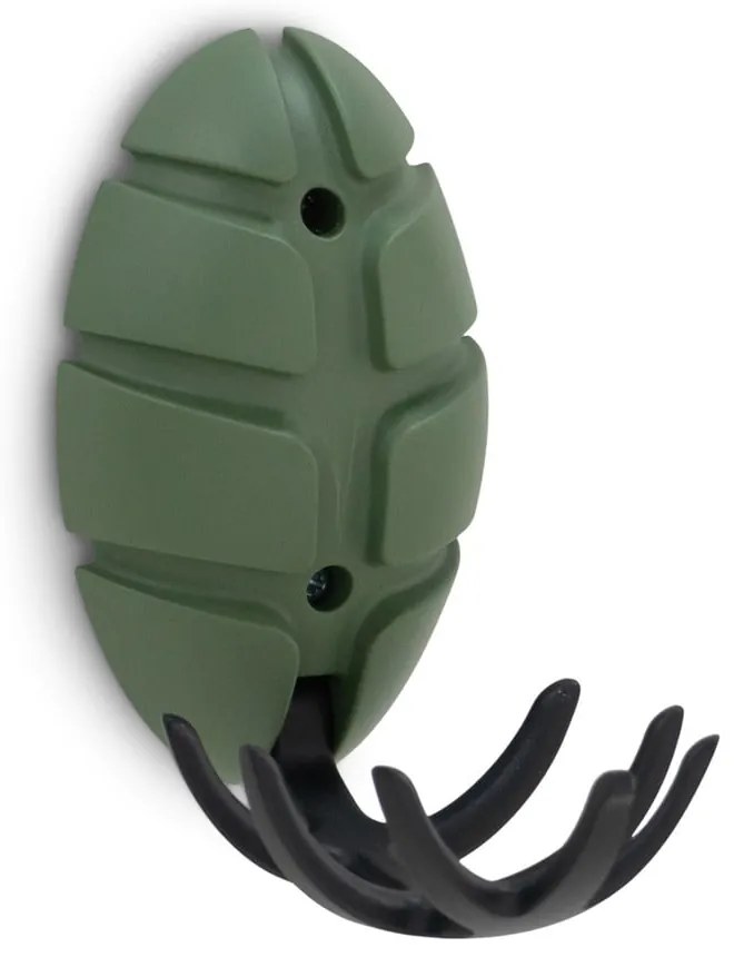 Ciemnozielony haczyk ścienny Bug – Spinder Design