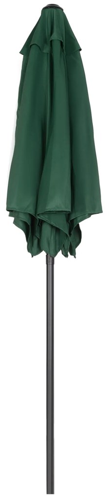 Outsunny Parasol Ø196 cm z funkcją nachylenia, sześciokątny Parasol balkonowy dla plaży i ogrodu, Zielony