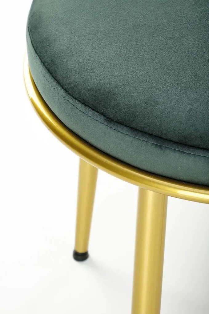 Krzesło tapicerowane K517 VELVET zielone HALMAR