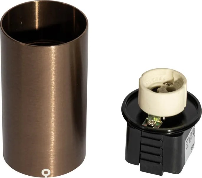 Nowoczesny reflektor ciemny brązowy do systemu szynowego 1-fazowego GU10 35mm - Iconic Ruby Honey