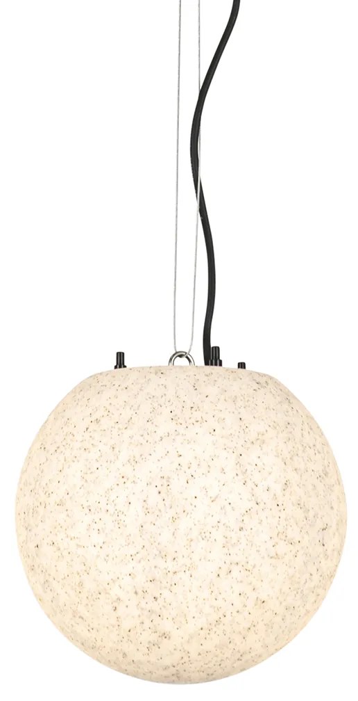Zewnetrzna Nowoczesna lampa wisząca zewnętrzna szara 25 cm IP65 - Nura Nowoczesny Oswietlenie zewnetrzne