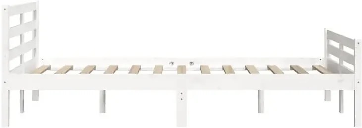 Podwójne białe drewniane łóżko 140x200 Z4-G72