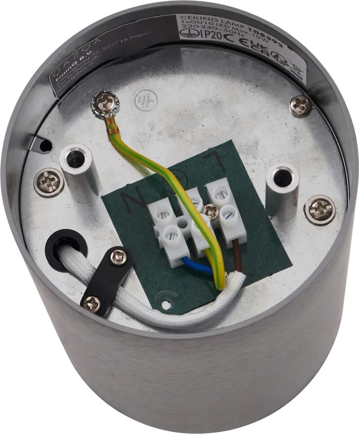 Nowoczesny podtynkowy reflektor metaliczny GU10 50 mm, regulowany - Rondoo Up