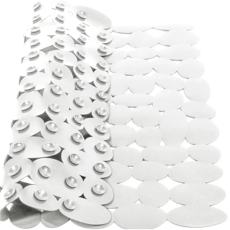 Spirella Antypoślizgowa mata prysznicowa MARATHON, biała, 54 x 54 cm